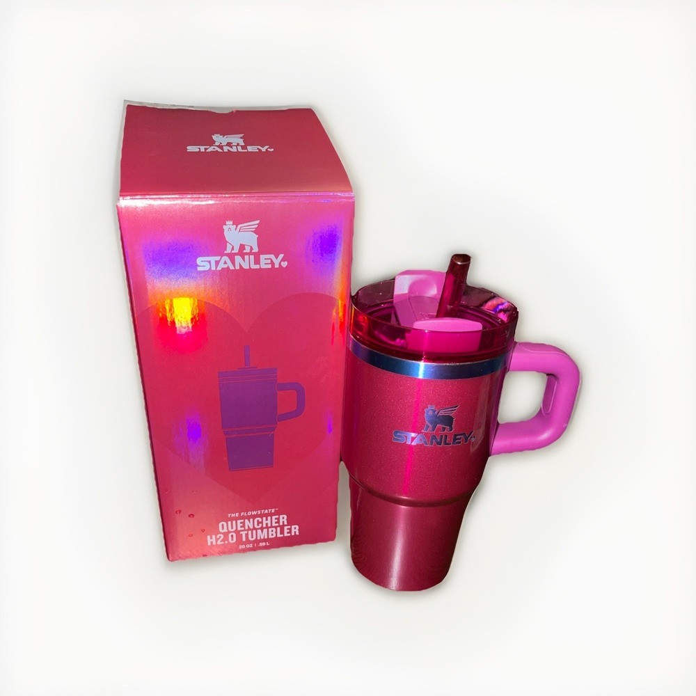Stanley 20oz Berry Truffle Valentines Day Flowstate Tumbler IN HAND New In Box